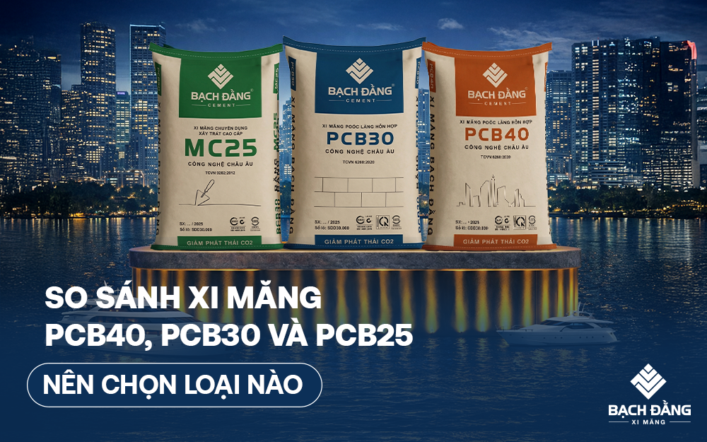 So sánh xi măng PCB40, PCB30 và PCB25: Nên chọn loại nào?