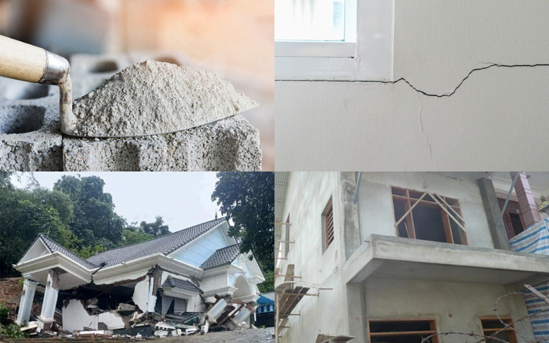 Hệ quả khi sử dụng xi măng kém chất lượng