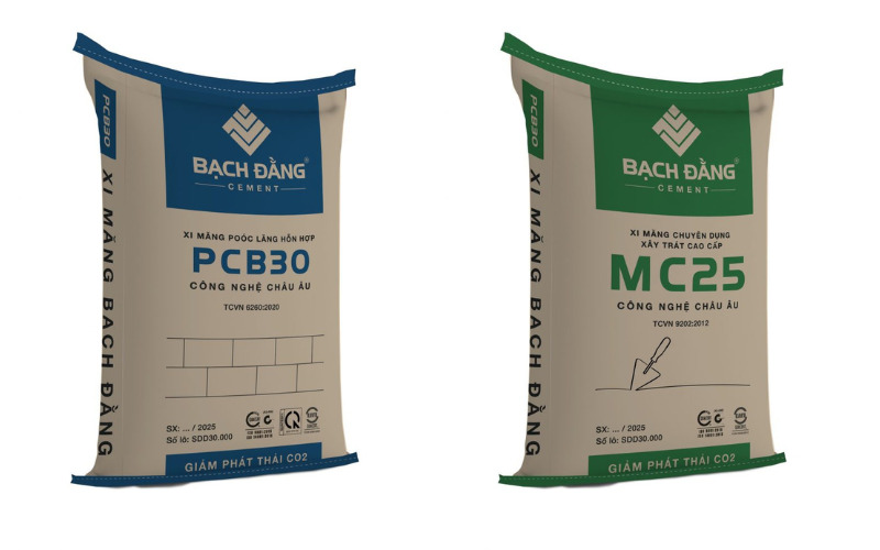 Xi măng dùng cho xây tường, tô trát chọn mac PCB30 hoặc MC25