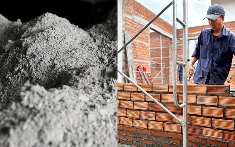 Thi công xây tường bằng vữa xi măng cát trong nhà ở dân dụng