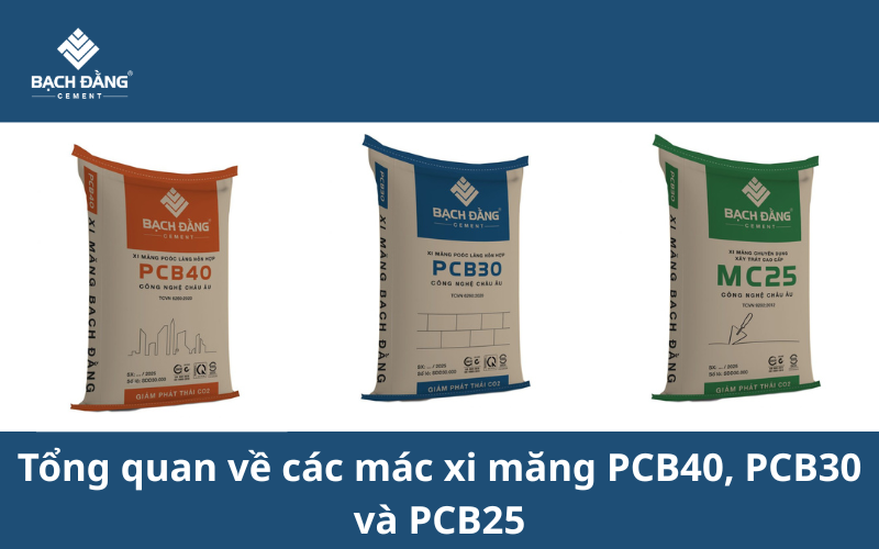 Tổng quan về các mác xi măng PCB40, PCB30 và PCB25